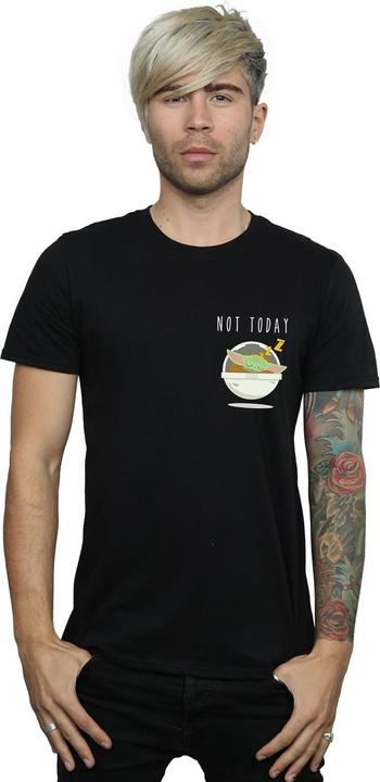 Immagine prodotto Star Wars The Mandalorian Not Today Faux Pocket Maglietta Uomo (5XL)