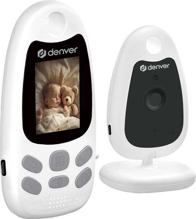 Actual product image Denver BC-250 Babycam mit Monitor 2,4 GHz White Neu (Video & Audio, 250 m)