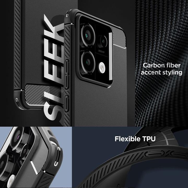 Immagine prodotto Spigen Armatura rugged Xiaomi Redmi Note 13 Pro 5G / Poco X6 5G nero opaco ACS07254 (Xiaomi Redmi Note 13 Pro 5G)
