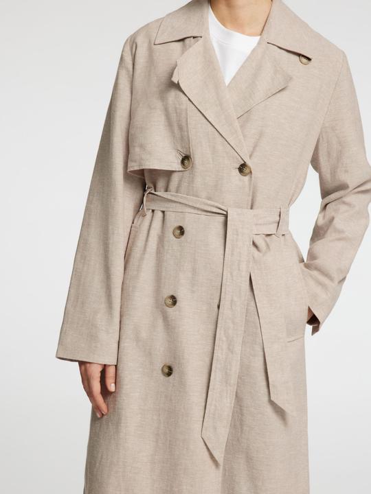 Immagine prodotto Selected Femme Zweireihiger Leinenmix Trenchcoat (34)