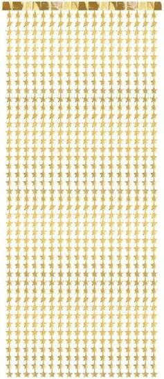 Actual product image Partydeco Party curtain - Stars, gold, 100x245cm (1 pkt / 1 pc.)