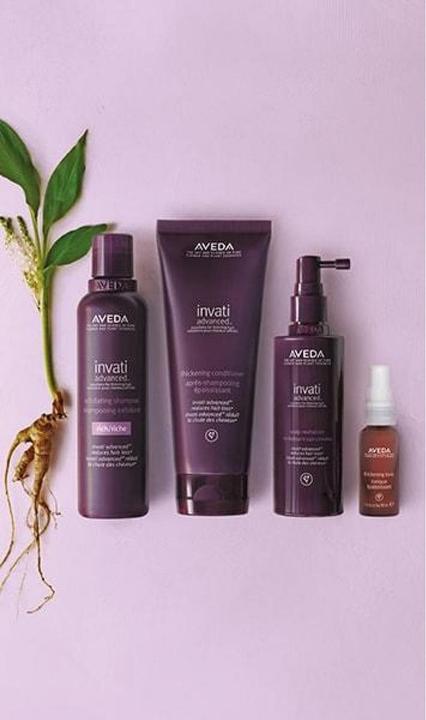 Merkloos Aveda Invati Advanceds ¢ System Rich 4 ST Set Peelate, Verdickung und Aktivierung (Haarpflege set)