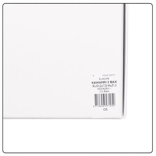 Actual product image Calvin Klein Re-Lock Quilt Zip Around Wallet L CK Black