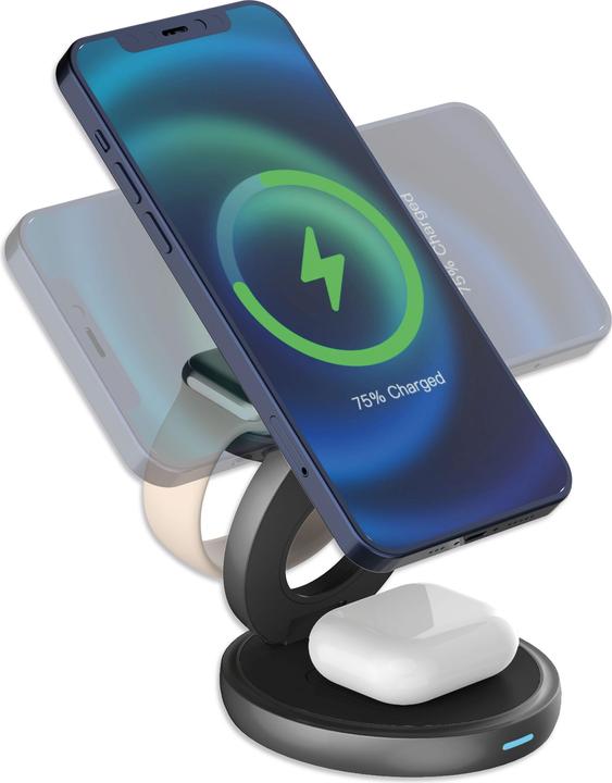 Immagine prodotto LMP Twist 3-in-1,wireless charging station iPhone (15 W)