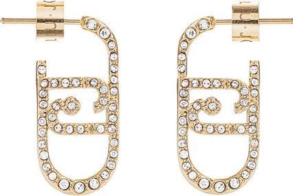 Liu Jo Modern Gold Plated Earrings with Zirconia Fashion LJ2069