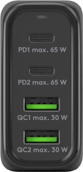 Actual product image Goobay USB multiport fast charger with GaN technology (65 W)