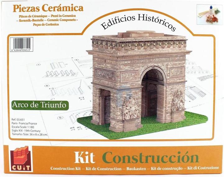 Image du produit Block Cuit. Kit maquette 3D en céramique -Arc de Triomphe Paris (33 x 27 x 18 cm)