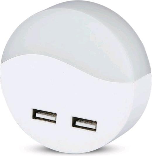 Image du produit V-TAC VT84RD Veilleuse LED USB Ronde 4000K