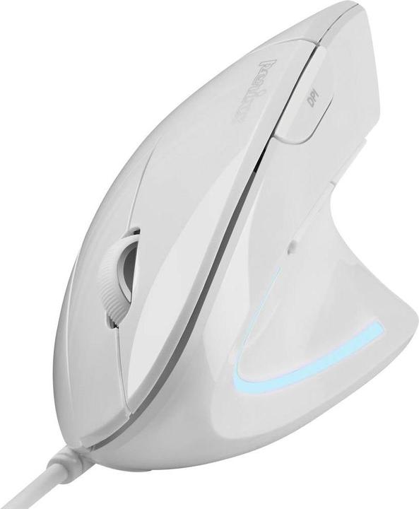 Produktbild Perixx PERIMICE-513 W Ergonomische Maus Kabelgebunden Optisch Weiss 6 Tasten 1 (Kabelgebunden)