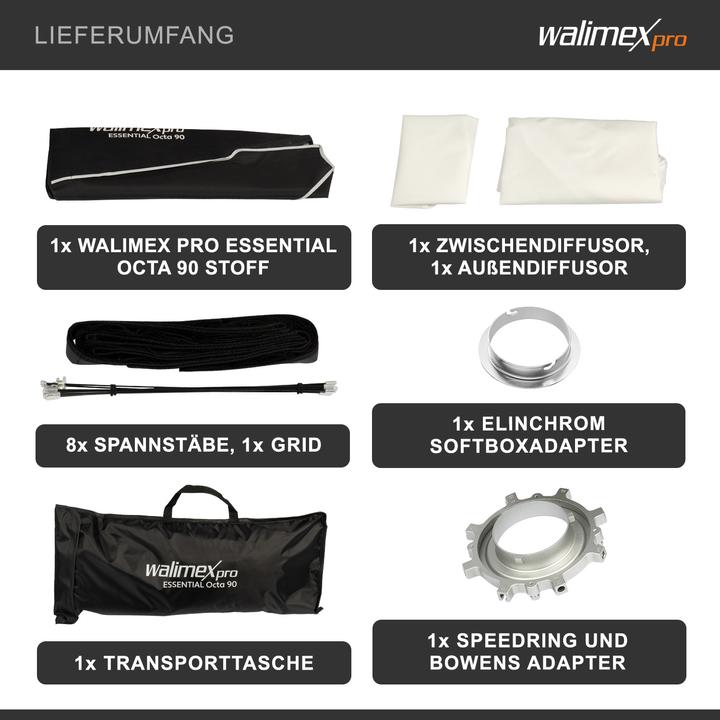 Actual product image Walimex pro Essential Octa 90 Elinchrom (Soft boxes, 90 cm)