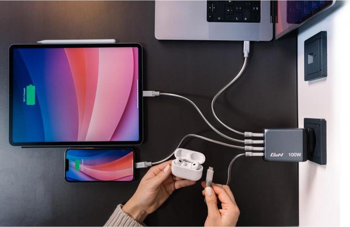 Actual product image Verbatim GNC-100 GaN Charger (100 W)