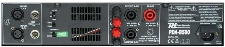 Image du produit Power Dynamics Amplificateur Pro PDA-B500 (Amplificateur de puissance)
