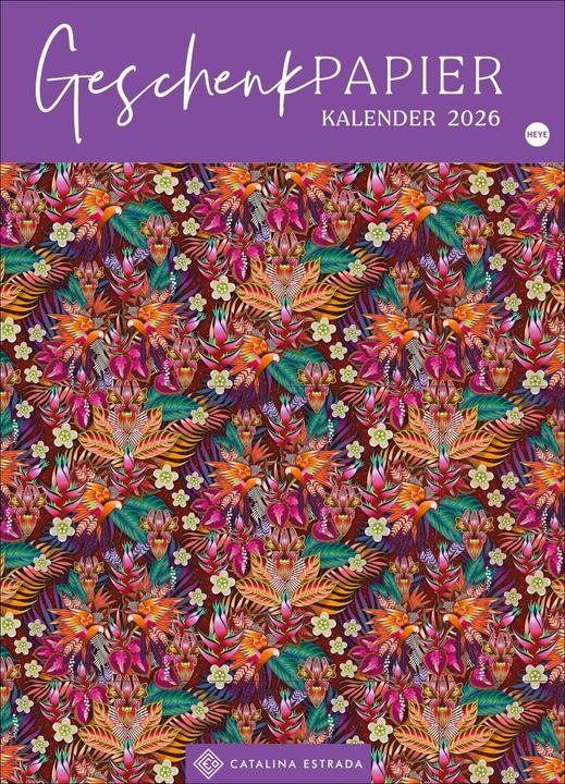 Actual product image Geschenkpapier-Kalender Catalina Estrada 2026 (49 x 68 cm, German)