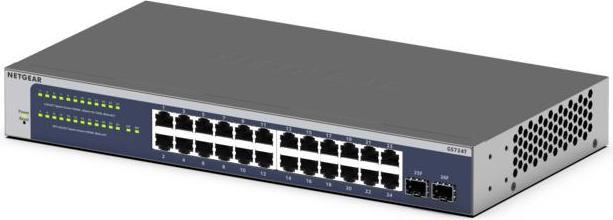 Actual product image Netgear Switch 24x GE GS724T-600EUS (24 ports)