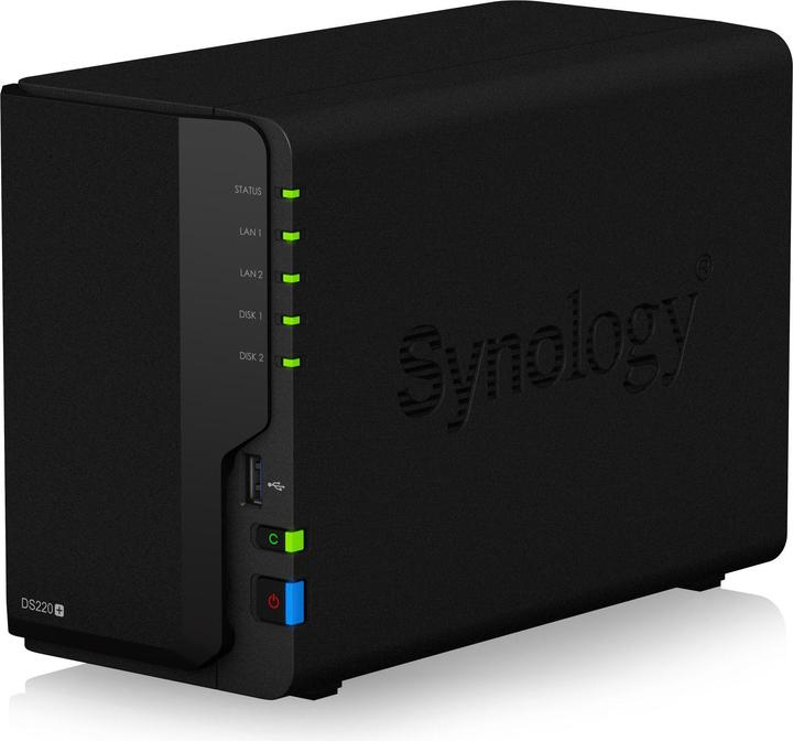 Actual product image Synology DS220+ (2 x 2 TB, WD Purple)