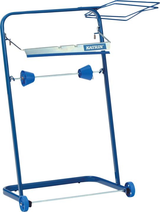 Katrin Distributore industriale di rotoli linea blu con bidone