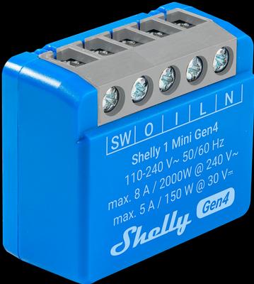 Actual product image Shelly 1 Mini Gen4 2-pack (Switch actuator)