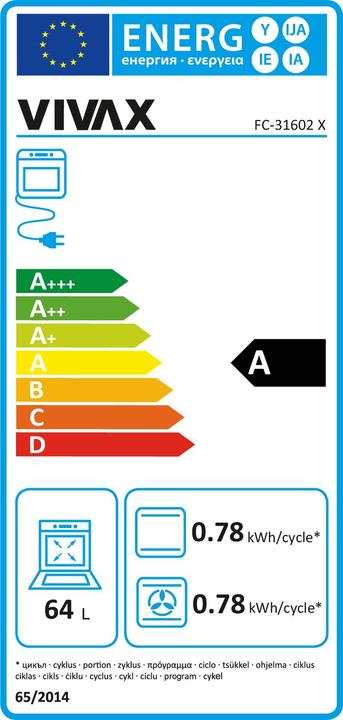 Energie-Label Vivax FC-31602 X