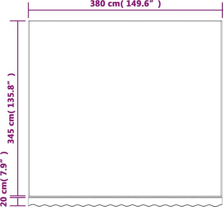 Actual product image VidaXL A–Zlem (5.80 m)