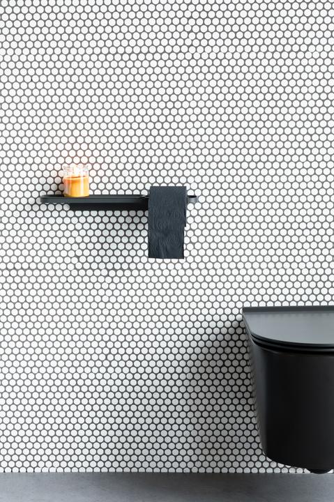 Actual product image Brabantia Toilet paper holder Mindset with shelf anthracite
