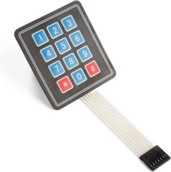Actual product image Whadda Keyboard 3 x 4 matrix with foil