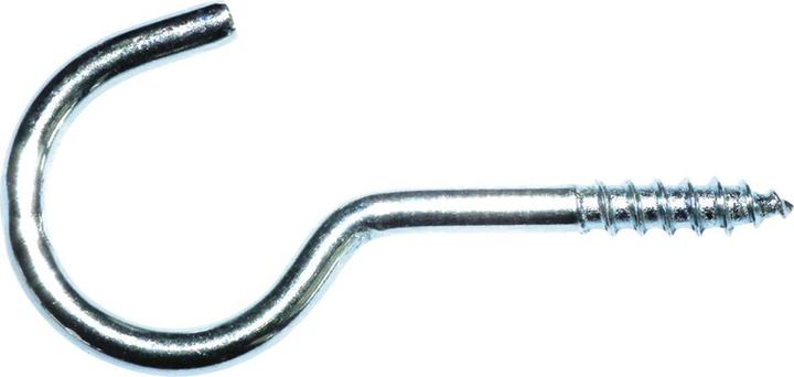 Actual product image Lüsebrink Screw bend with wooden thread bent Wall bend 2.8x40 mm galvanised-blue (100 pcs.)