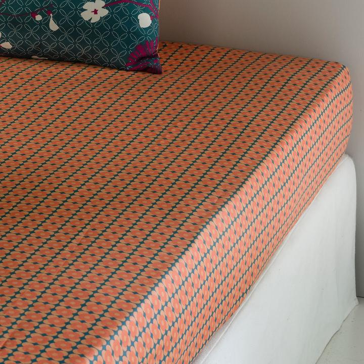 Image du produit La Redoute Interieurs Miss China Bleu Canard (Housse de couette, 140 x 190 cm)