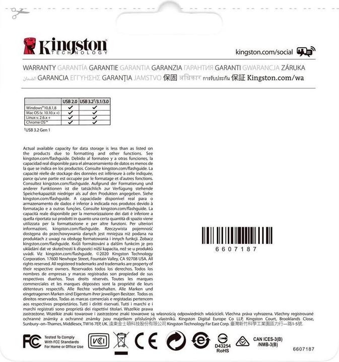 Immagine prodotto Kingston DataTraveler Kyson (512 GB, USB-A)