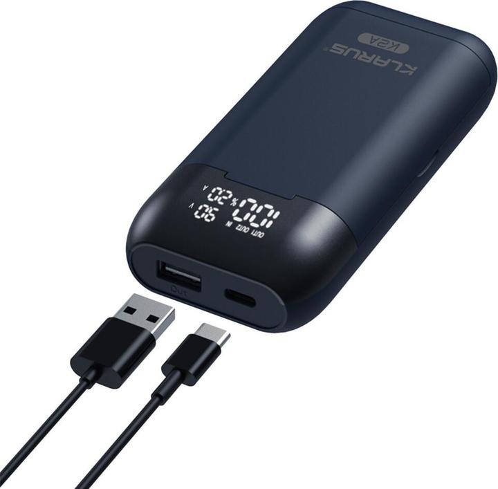 Actual product image Klarus Battery charger K2A for 2 batteries with 2 USB cables (1 pcs., Battery + charger)