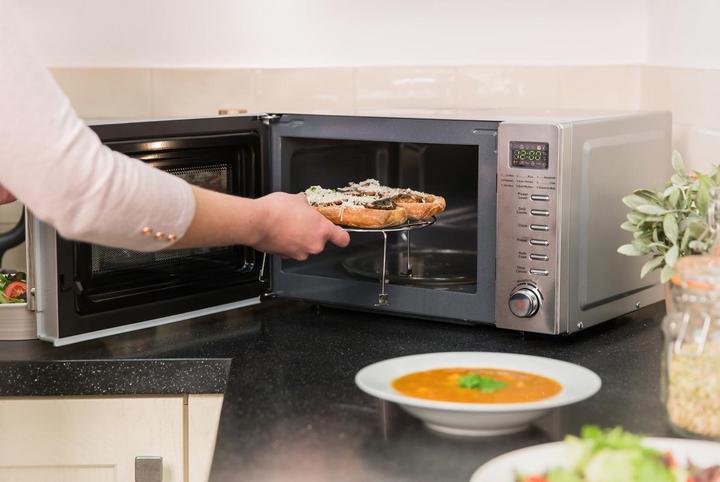 Immagine prodotto Russell Hobbs RHM2031 – 20-Liter-Digitale Mikrowelle mit Grill, Edelstahl (Spina CH, 20 l)