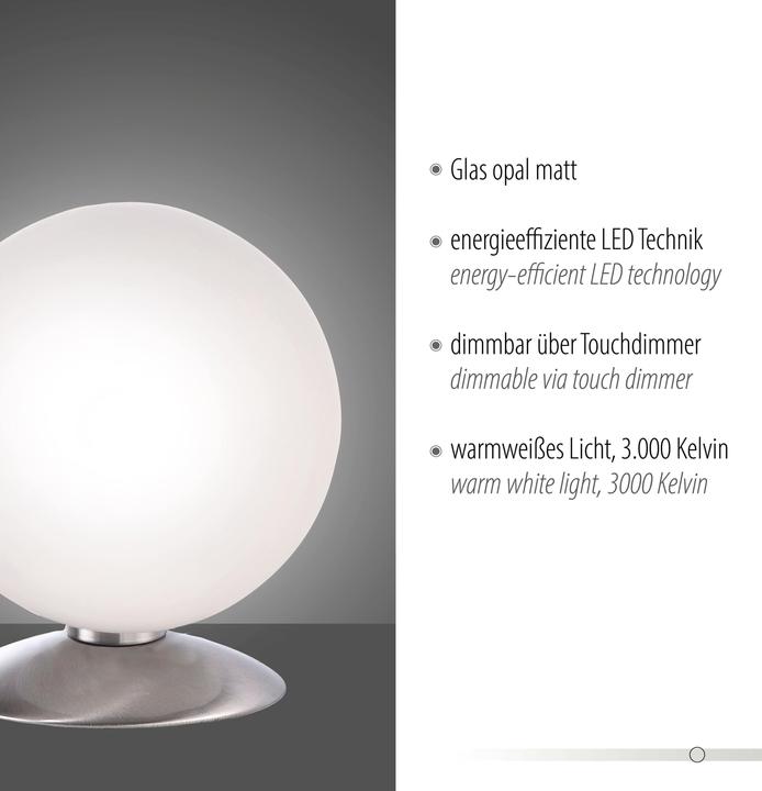 Immagine prodotto Paul Neuhaus lampada da tavolo LED in acciaio (245 lm, G9)