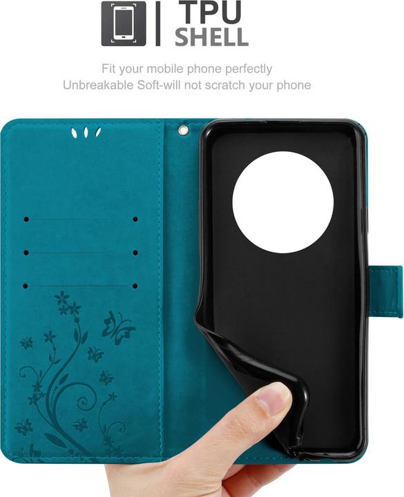 Produktbild Cadorabo Hülle für Honor Magic 7 Lite mit Blumen Muster (Honor Magic7 Lite)