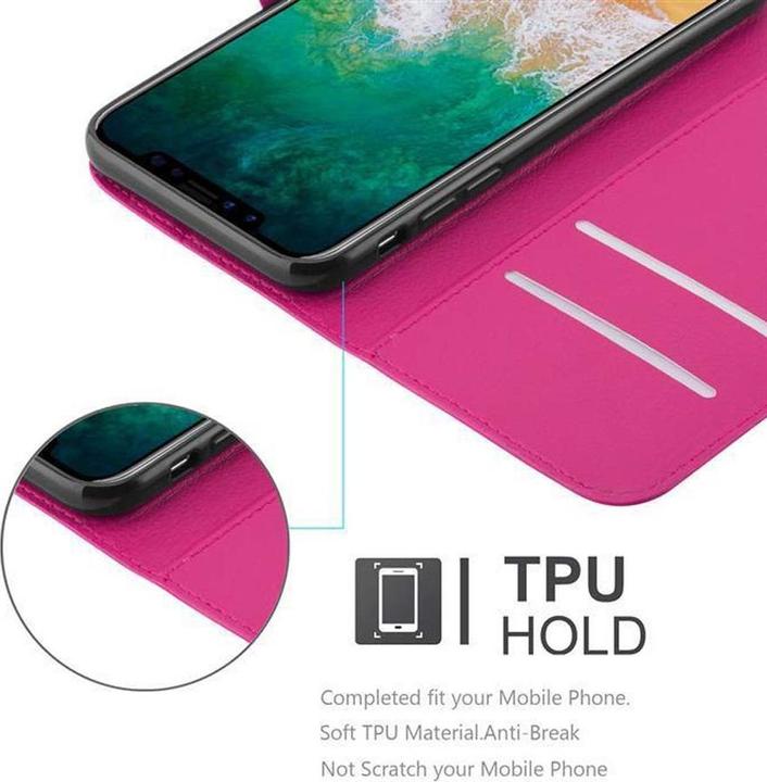 Actual product image Cadorabo Book with stand function cover (Apple iPhone X)