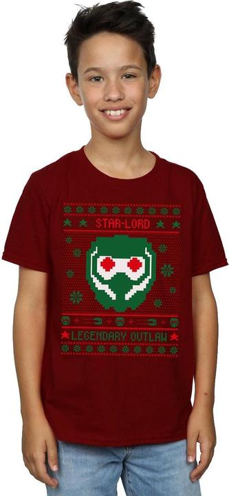 Immagine prodotto Guardians Of The Galaxy Vol. 2 Star Lord Fair Isle Maglietta Ragazzi (152, 158)