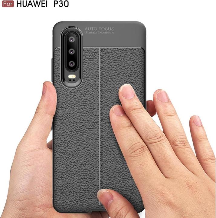 Produktbild Screenguard Huawei P30 Hülle Leather Design TPU Cover (Huawei P30)