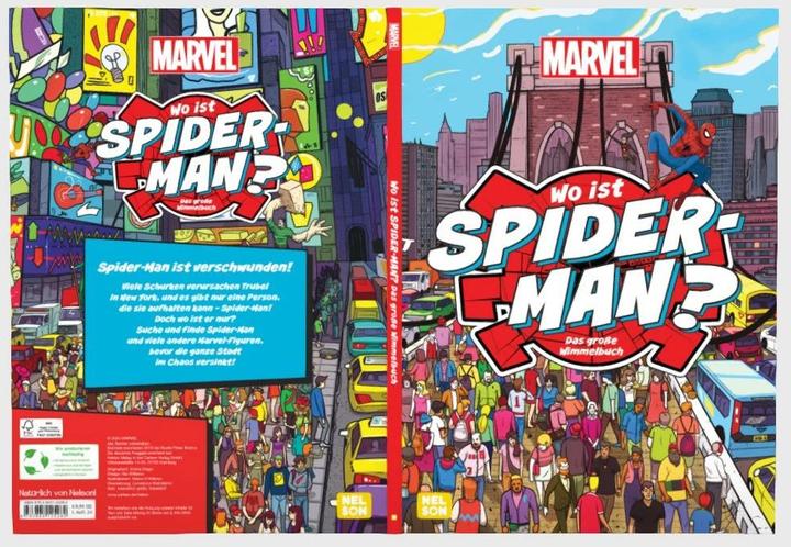 Immagine prodotto Marvel: Wo ist Spider-Man? Das grosse Wimmelbuch (Tedesco, Meraviglia, Constanze Steindamm, 2024)