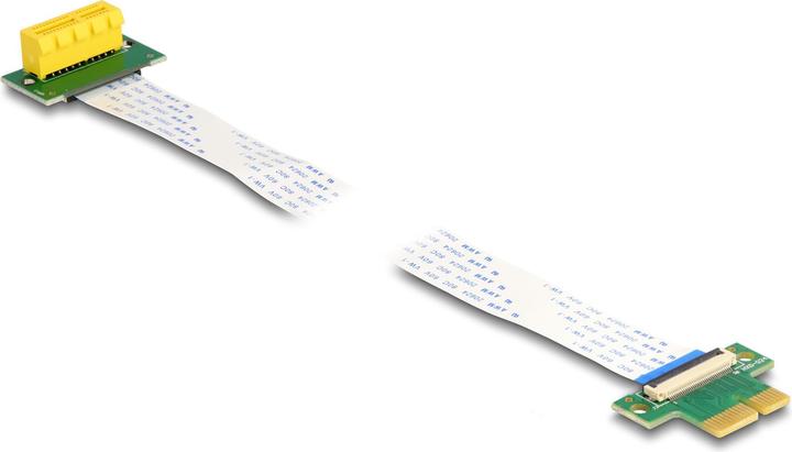 Produktbild Delock Riser Karte PCI Express x1 Stecker zu x1 Slot 90° gewinkelt mit FPC Kabel 30 cm