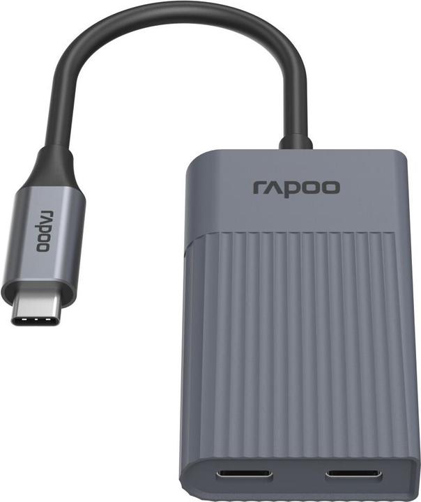 Produktbild Rapoo USB-C Hub UCH-4013 USB-C auf USB-A und USB-C, grau (00226496) (USB-C, 4 Ports)