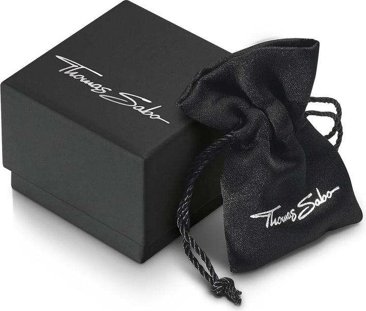 Actual product image Thomas Sabo Beads bracelet in blackened obsidian silver (17 cm, Blackened, 925 sterling silver)