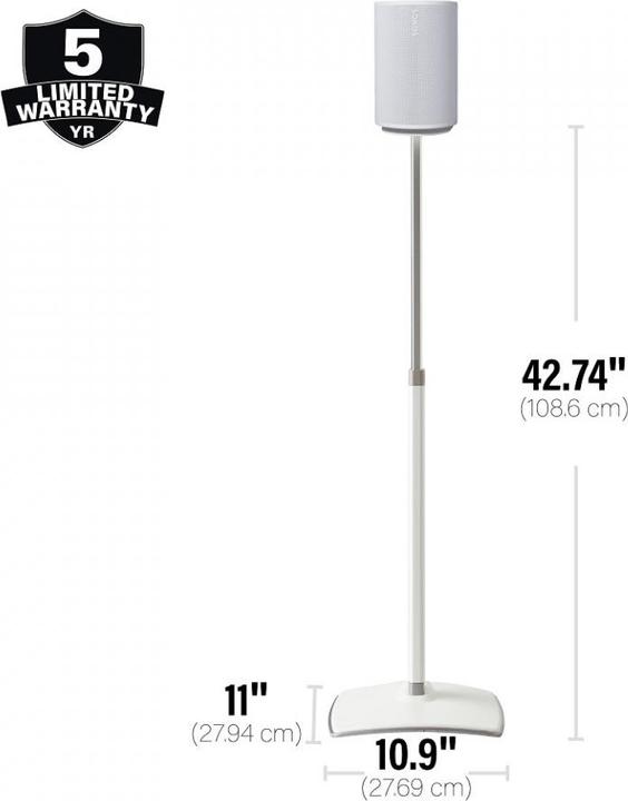 Produktbild Sanus Ständer für Sonos Era 100, verstellbar (1 Stk., Wandmontage, Höhenverstellbar)