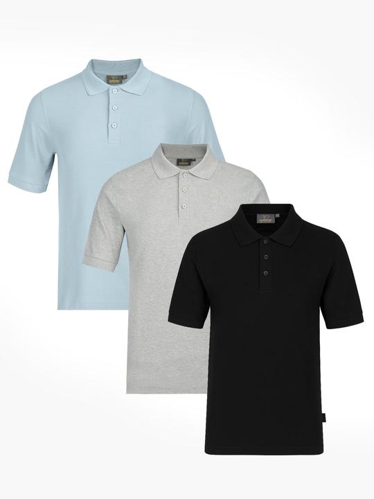 Produktbild Switcher 3-er-Pack Premium Piqué Bio Poloshirt John (XL)