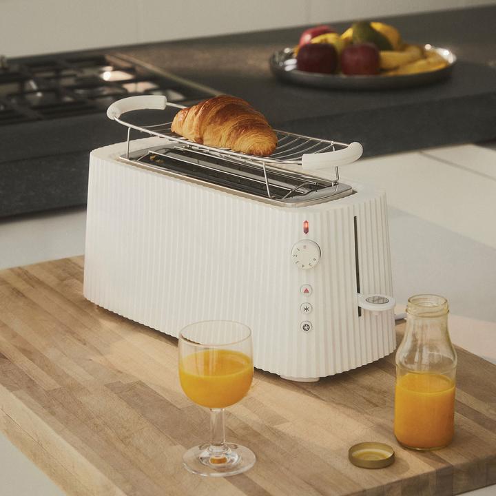 Image du produit Alessi Plissé Grille-pain long avec support pour petits pains