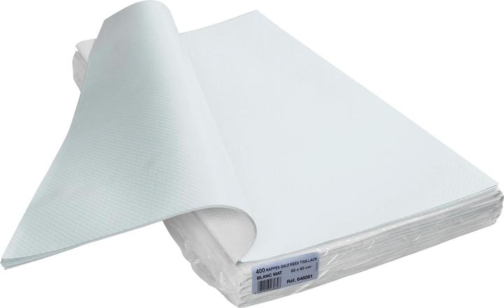 Actual product image Biella Cogir tablecloth 60x60, white, pack of 400 pieces (60 x 60 cm)