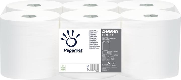 Produktbild Papernet Handtuchrollen Werra Recycling hochweiss 20 cm x 292 m 6 Rollen/Paket, Innenabwicklung, 1-lagig, gep (6 x)