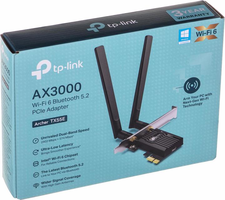 Produktbild TP-Link Archer TX55E (PCI-E x1, PCI-E x16)
