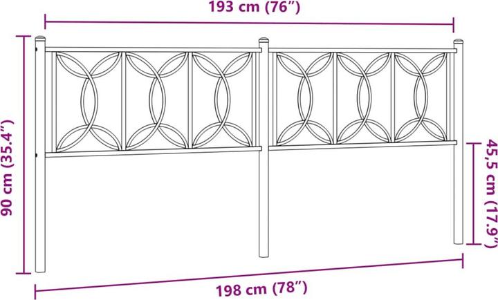 Actual product image VidaXL La§In (198 x 3 x 90 cm)