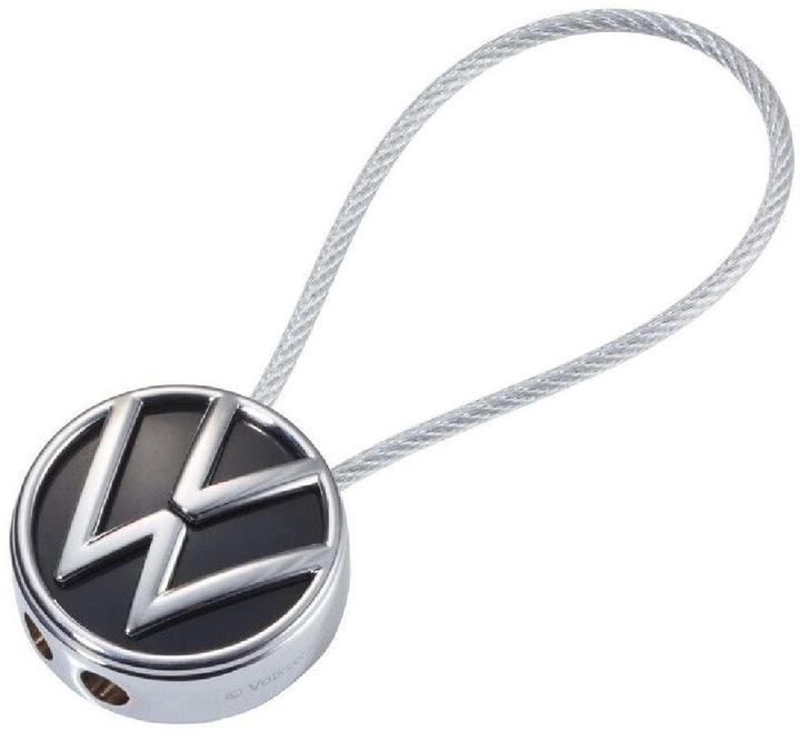 Troika VW LOOP VOLKSWAGEN Schlüsselanhänger VW-Logo, rund, schwarz/grau