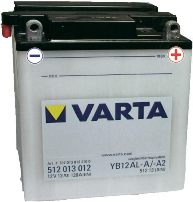 Image du produit Varta Batterie de moto (12 V, 12 Ah, 160 A)