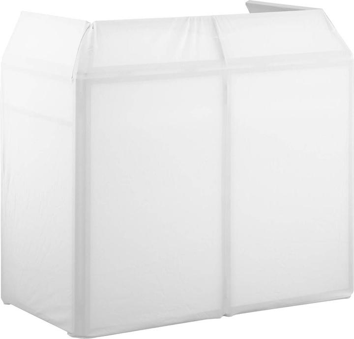 Produktbild Singercon DJ-Tisch bis 100 kg DJ-Booth klappbar Stretchcover schwarz & weiss Tragetasche