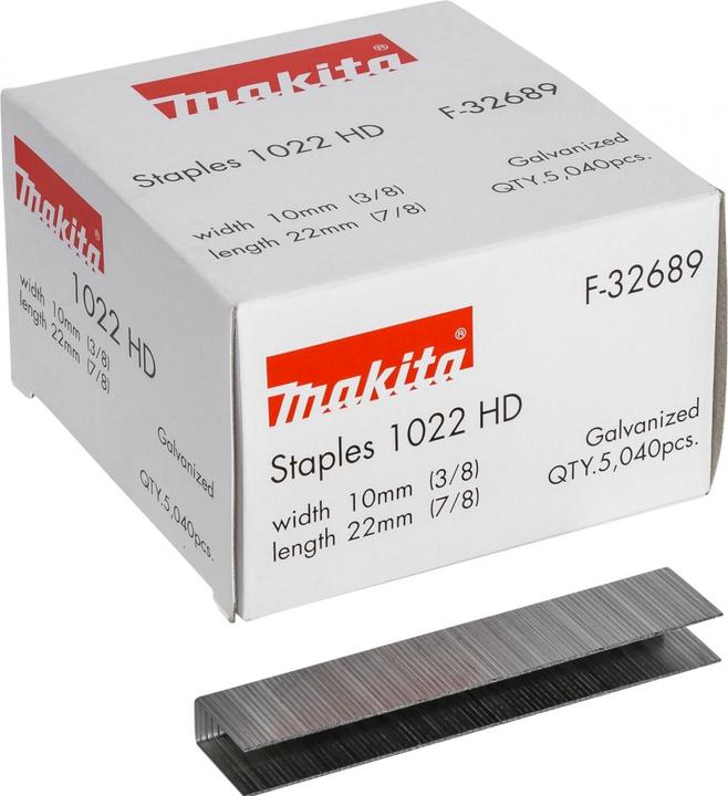 Produktbild Makita 22mm Klammern galvanisiert für Akku Tacker